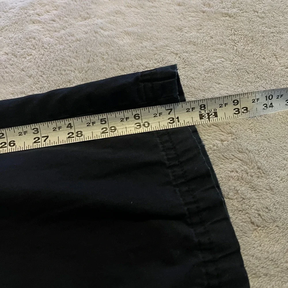 Wild Fable Pants Women XS Black Cargo Wide Leg Cotton Drawstring Hem Utility Y2K